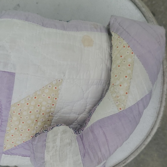 VINTAGE Handmade Patchwork cat  Pillow - Picture 4 of 9